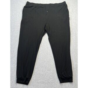 Dixxon Flannel Co Mens Jogger Pajama Bottoms 3X Black Pull On Lounge Comfort